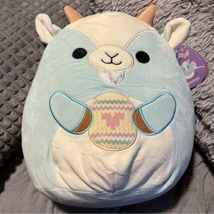 Squishmallows Easter Squad DOMINGO The Goat Holding Easter Egg / 12” / BRAND NEW
